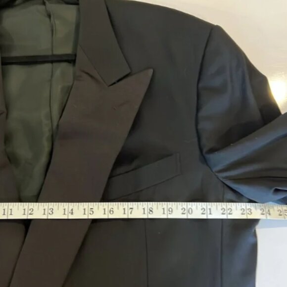 Ermenegildo Zegna Vintage Men’s Black Wool Double Breasted Blazer Jacket - Picture 3 of 8